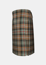 Traditional_Mackenzie_Weathered_tartan_left_image_with_pleated_design_and_adjustable_buckles_for_men
