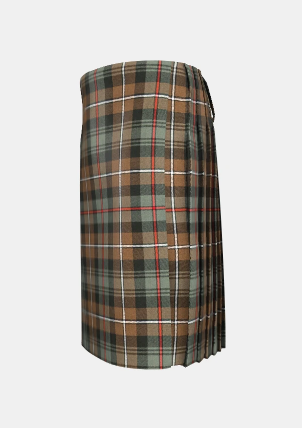 Traditional_Mackenzie_Weathered_tartan_left_image_with_pleated_design_and_adjustable_buckles_for_men