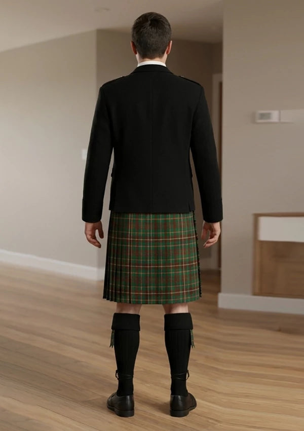 Traditional_Mackinnon_ancient_hunting_tartan_Kilt_and_Argyle_Jacket_Kilt_Outfit_back_image