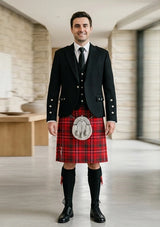 Traditional_Mackinnon_tartan_Kilt_and_Argyle_Jacket_Kilt_Outfit_front_image