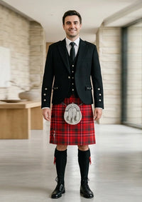 Traditional_Mackinnon_tartan_Kilt_and_Argyle_Jacket_Kilt_Outfit_front_image