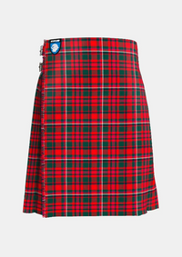 Traditional_Mackinnon_tartan_front_image_with_pleated_design_and_adjustable_buckles_for_men