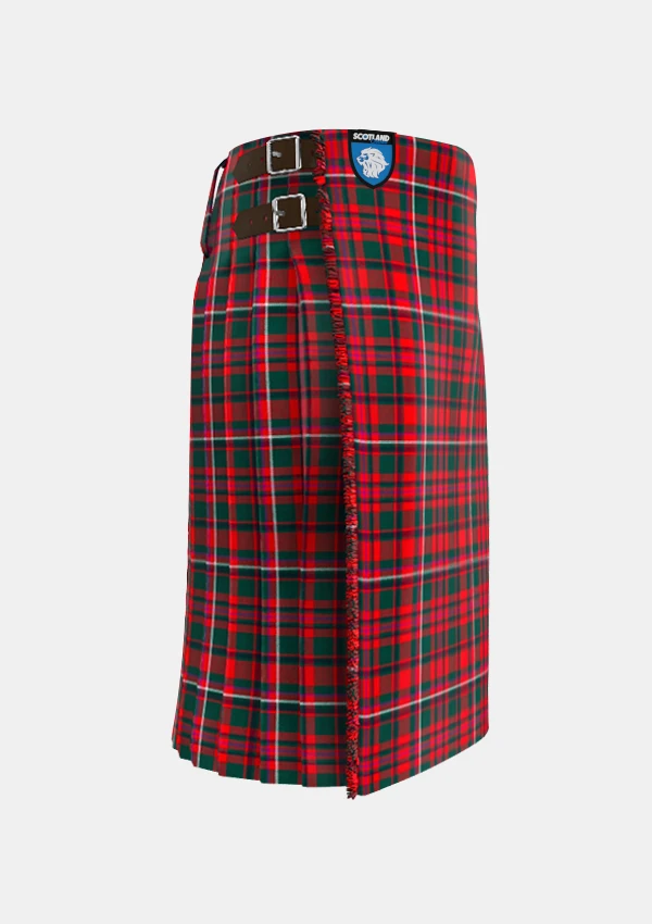 Traditional_Mackinnon_tartan_right_image_with_pleated_design_and_adjustable_buckles_for_men