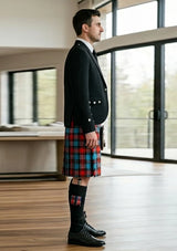 Traditional_Maclachlan_ancient_tartan_Kilt_and_Argyle_Jacket_Kilt_Outfit_right_image
