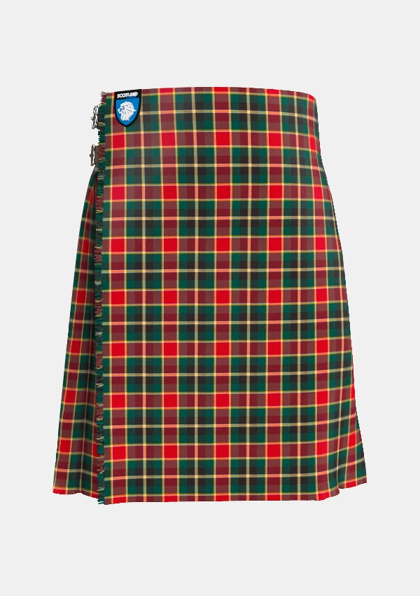 Traditional_Maclachlan_old_modern_tartan_front_image_with_pleated_design_and_adjustable_buckles_for_men