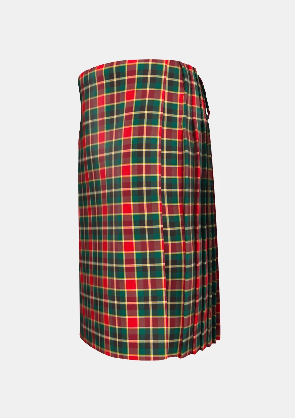 Traditional_Maclachlan_old_modern_tartan_left_image_with_pleated_design_and_adjustable_buckles_for_men