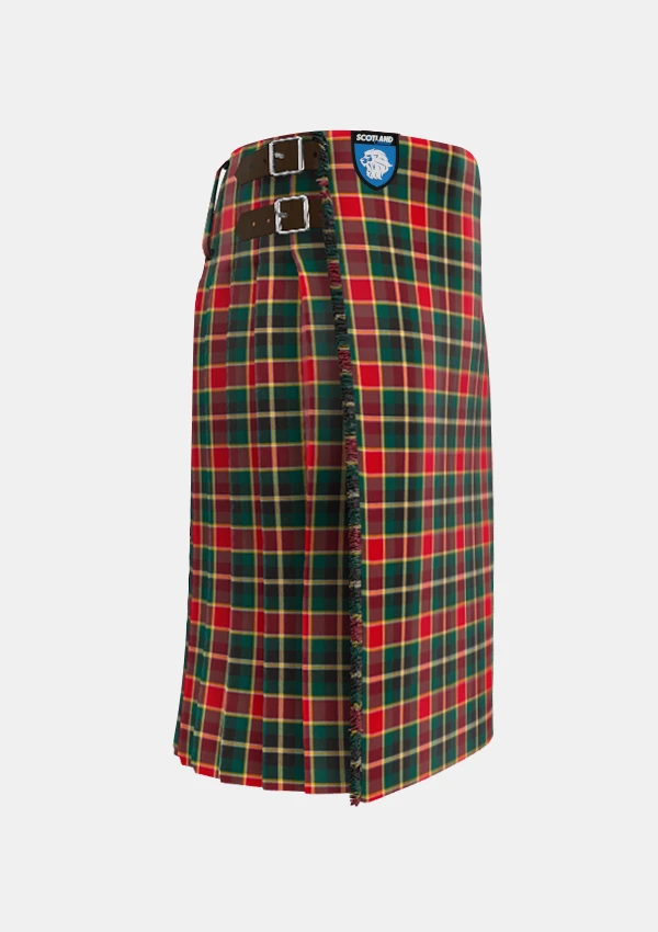 Traditional_Maclachlan_old_modern_tartan_right_image_with_pleated_design_and_adjustable_buckles_for_men