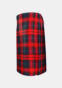 Traditional_Maclachlan_tartan_left_image_with_pleated_design_and_adjustable_buckles_for_men