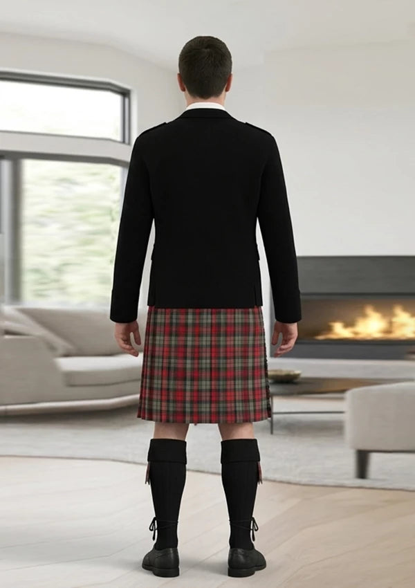 Traditional_Maclachlan_weathered_tartan_Kilt_and_Argyle_Jacket_Kilt_Outfit_back_image