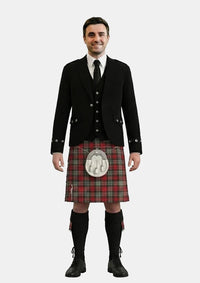 Traditional_Maclachlan_weathered_tartan_Kilt_and_Argyle_Jacket_Kilt_Outfits_front_image