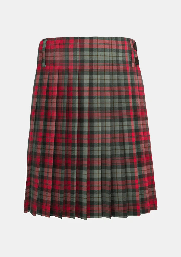 Traditional_Maclachlan_weathered_tartan_back_image_with_pleated_design_and_adjustable_buckles_for_men