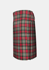 Traditional_Maclachlan_weathered_tartan_left_image_with_pleated_design_and_adjustable_buckles_for_men