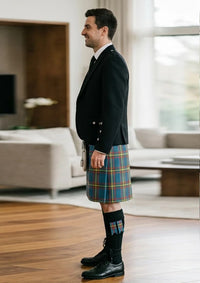 Traditional_Maclain_of_lochbuie_hunting_ancient_tartan_Kilt_and_Argyle_Jacket_Kilt_Outfit_left_image