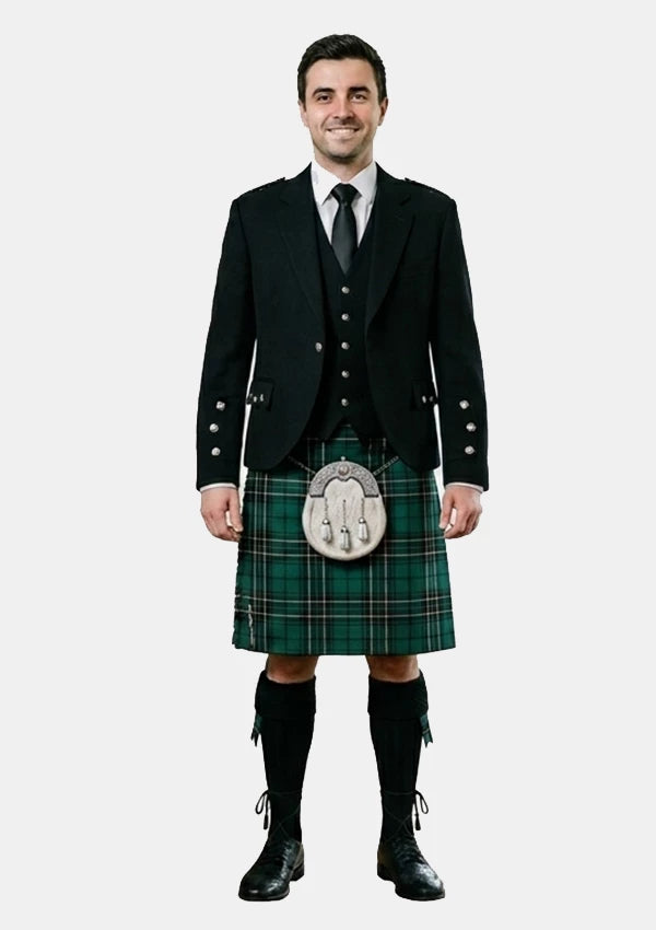 Traditional_Maclean_Hunting_Modern_Tartan_Kilt_and_Argyle_Jacket_Kilt_Outfits_front_image