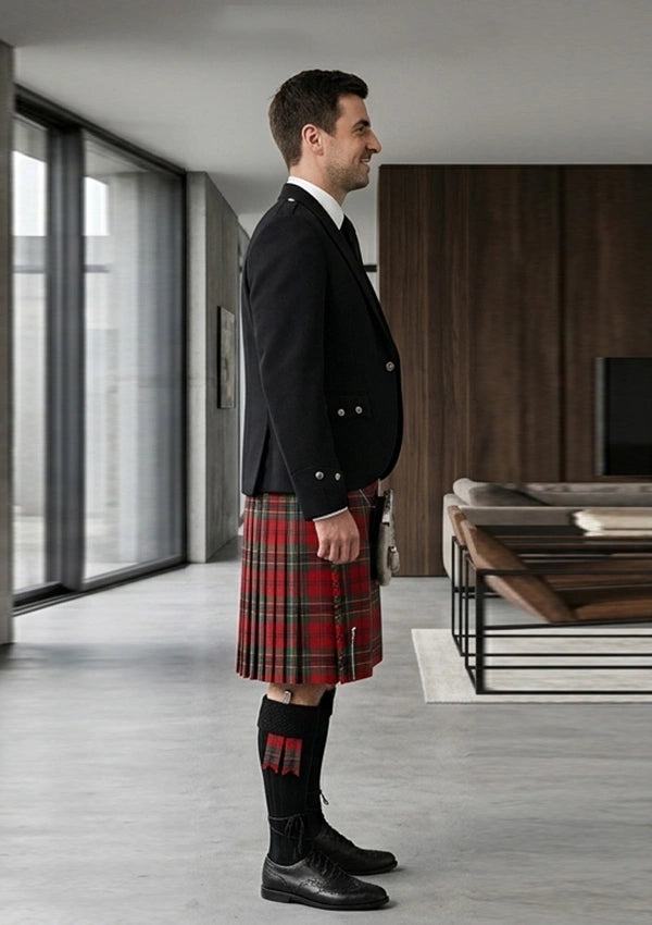 Traditional_Maclean_Red_Tartan_Kilt_and_Argyle_Jacket_Kilt_Outfit_right_image
