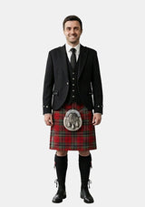 Traditional_Maclean_Red_Tartan_Kilt_and_Argyle_Jacket_Kilt_Outfits_front_image