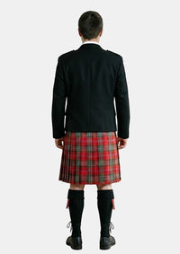 Traditional_Maclean_of_duart_weathered_tartan_Kilt_and_Argyle_Jacket_Kilt_Outfits_back_image
