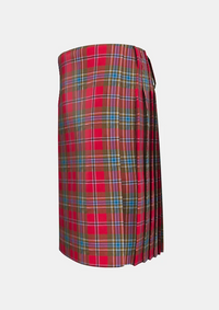 Traditional_Maclean_of_duart_weathered_tartan_left_image_with_pleated_design_and_adjustable_buckles_for_men