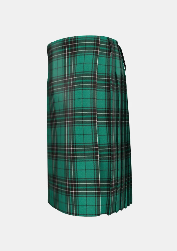 Traditional_Maclean_tartan_left_image_with_pleated_design_and_adjustable_buckles_for_men