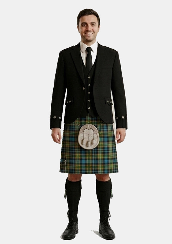Traditional_Maclellan_tartan_323_Kilt_and_Argyle_Jacket_Kilt_Outfits_front_image