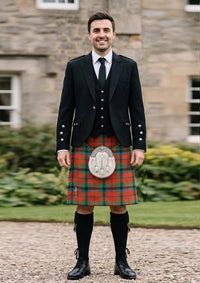Traditional_Macnaughton_tartan_1066_Kilt_and_Argyle_Jacket_Kilt_Outfit_front_image
