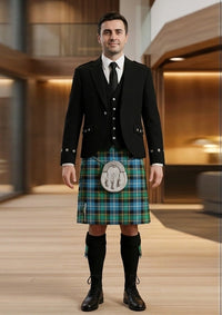 Traditional_Macrae_tartan_Kilt_and_Argyle_Jacket_Kilt_Outfit_front_image