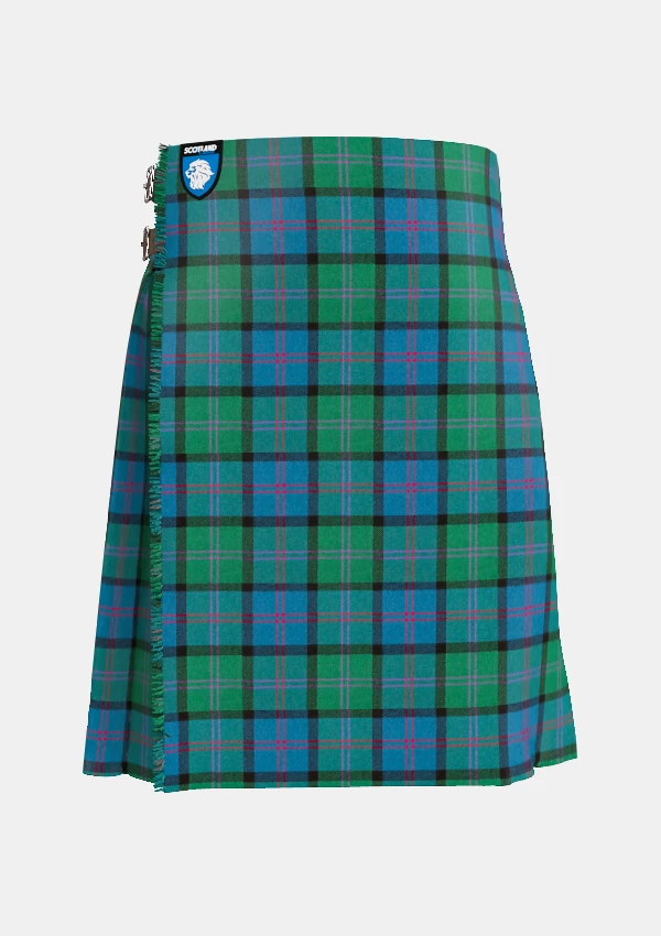 Traditional_Macthomas_tartan_front_image_with_pleated_design_and_adjustable_buckles_for_men