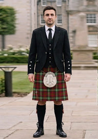 Traditional_Maguire_Tartan_6065_Kilt_and_Argyle_Jacket_Kilt_Outfit_front_image