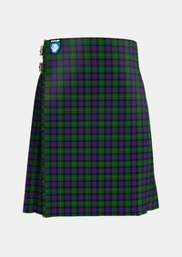 Traditional_Malcolm_Two_Tartan_5696_kilt_front_image_with_pleated_design_and_adjustable_buckles_for_men