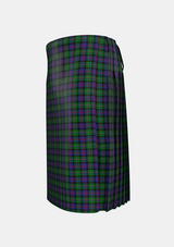 Traditional_Malcolm_Two_Tartan_5696_kilt_left_image_with_pleated_design_and_adjustable_buckles_for_men