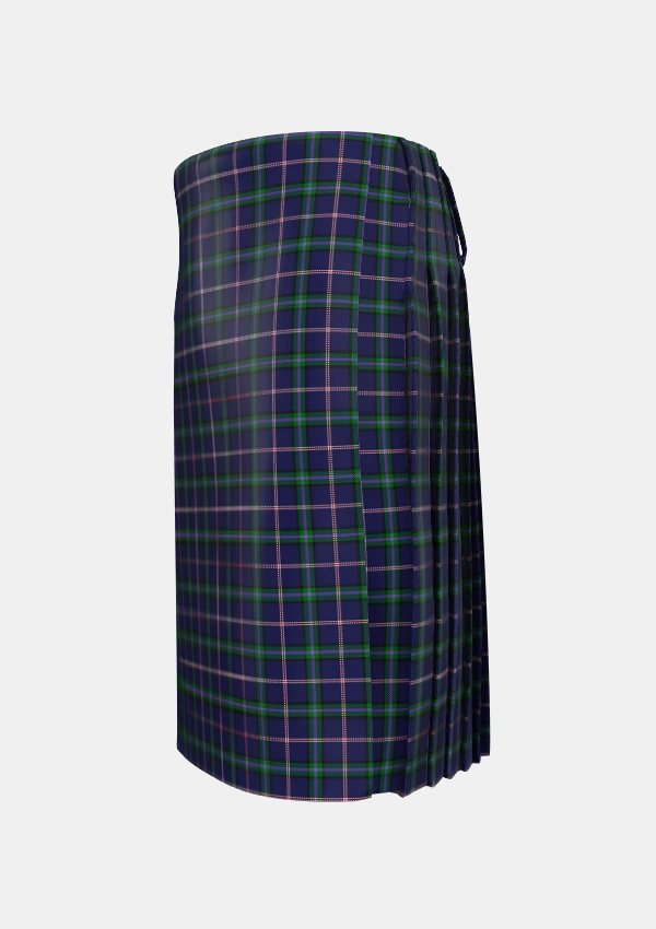 Traditional_Marion_Personal_Tartan_7374_kilt_left_image_with_pleated_design_and_adjustable_buckles_for_men