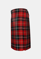 Traditional_Marjoribanks_Tartan_kilt_left_image_with_pleated_design_and_adjustable_buckles_for_men