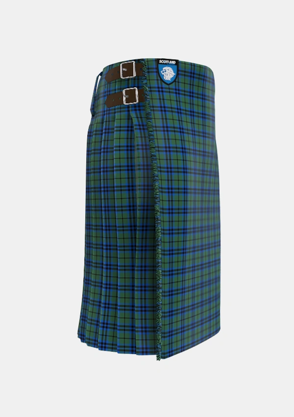 Traditional_Marshall_2_Tartan_3875_kilt_right_image_with_pleated_design_and_adjustable_buckles_for_men