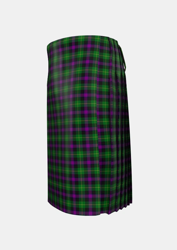 Traditional_Martin_Hunting_Tartan_4943_kilt_left_image_with_pleated_design_and_adjustable_buckles_for_men