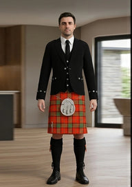Traditional_Maxwell_tartan_1500_Kilt_and_Argyle_Jacket_Kilt_Outfit_front_image