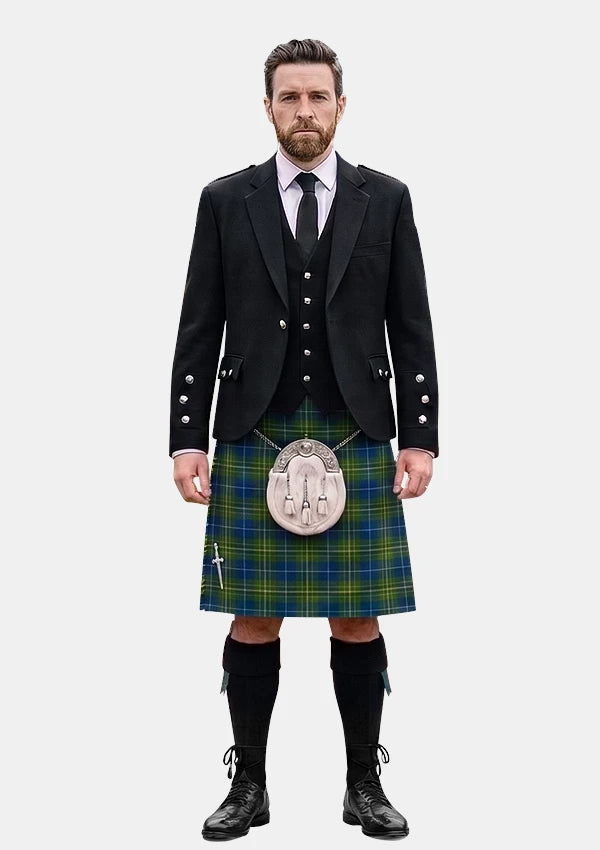 Traditional_McAvoy_Tartan_6687_Kilt_and_Argyle_Jacket_Kilt_Outfits_front_image