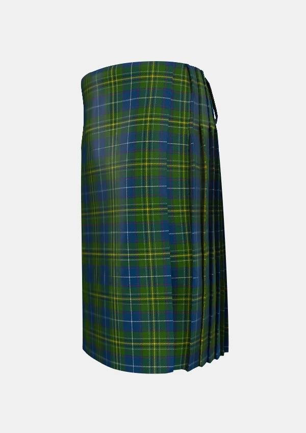 Traditional_McAvoy_Tartan_kilt_6687_left_image_with_pleated_design_and_adjustable_buckles_for_men