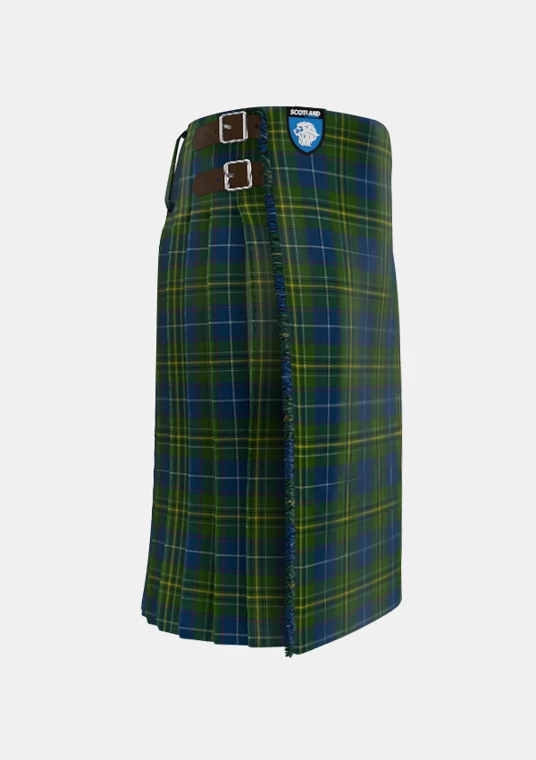 Traditional_McAvoy_Tartan_kilt_6687_right_image_with_pleated_design_and_adjustable_buckles_for_men