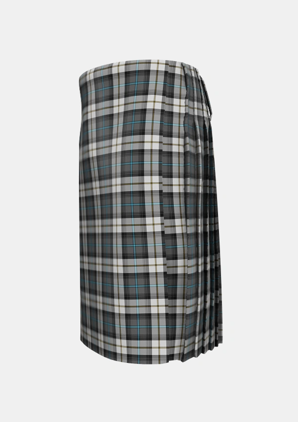 Traditional_McCandlish_Arisaid_Grey_Tartan_8232_kilt_left_image_with_pleated_design_and_adjustable_buckles_for_men
