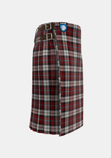 Traditional_McCandlish_Arisaid_Red_Tartan_3326_kilt_right_image_with_pleated_design_and_adjustable_buckles_for_men