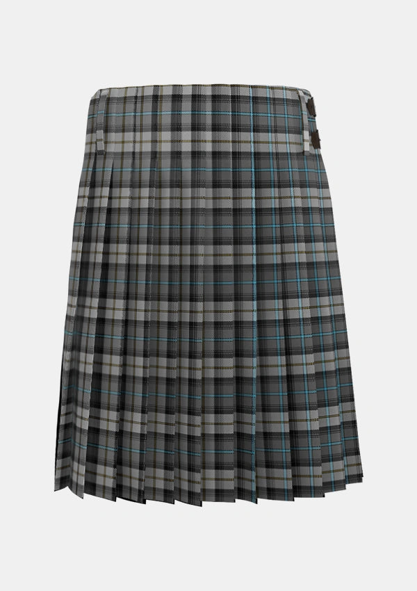 Traditional_McCandlish_Dress_Grey_Tartan_3327_kilt_back_image_with_pleated_design_and_adjustable_buckles_for_men