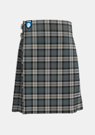 Traditional_McCandlish_Dress_Grey_Tartan_3327_kilt_front_image_with_pleated_design_and_adjustable_buckles_for_men