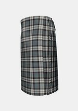 Traditional_McCandlish_Dress_Grey_Tartan_3327_kilt_left_image_with_pleated_design_and_adjustable_buckles_for_men