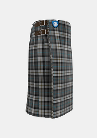 Traditional_McCandlish_Dress_Grey_Tartan_3327_kilt_right_image_with_pleated_design_and_adjustable_buckles_for_men