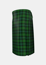 Traditional_McCandlish_Hunting_Green_Tartan_3328_kilt_left_image_with_pleated_design_and_adjustable_buckles_for_men