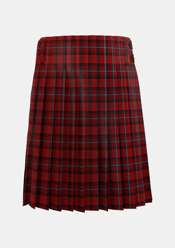 Traditional_McCandlish_Red_Tartan_3324_kilt_back_image_with_pleated_design_and_adjustable_buckles_for_men