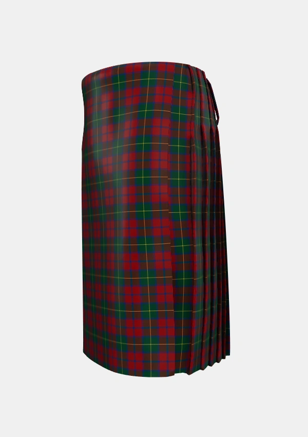 Traditional_McCarthy_Old_Tartan_4049_kilt_left_image_with_pleated_design_and_adjustable_buckles_for_men