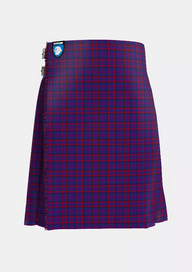 Traditional_McCluskey_David_John_and_Family_Tartan_13334_kilt_front_image_with_pleated_design_and_adjustable_buckles_for_men