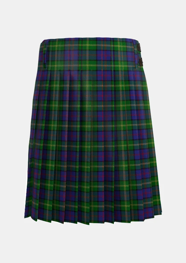 Traditional_McComb_Tartan_kilt_back_image_with_pleated_design_and_adjustable_buckles_for_men