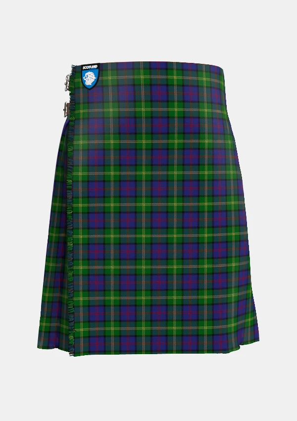 Traditional_McComb_Tartan_kilt_front_image_with_pleated_design_and_adjustable_buckles_for_men